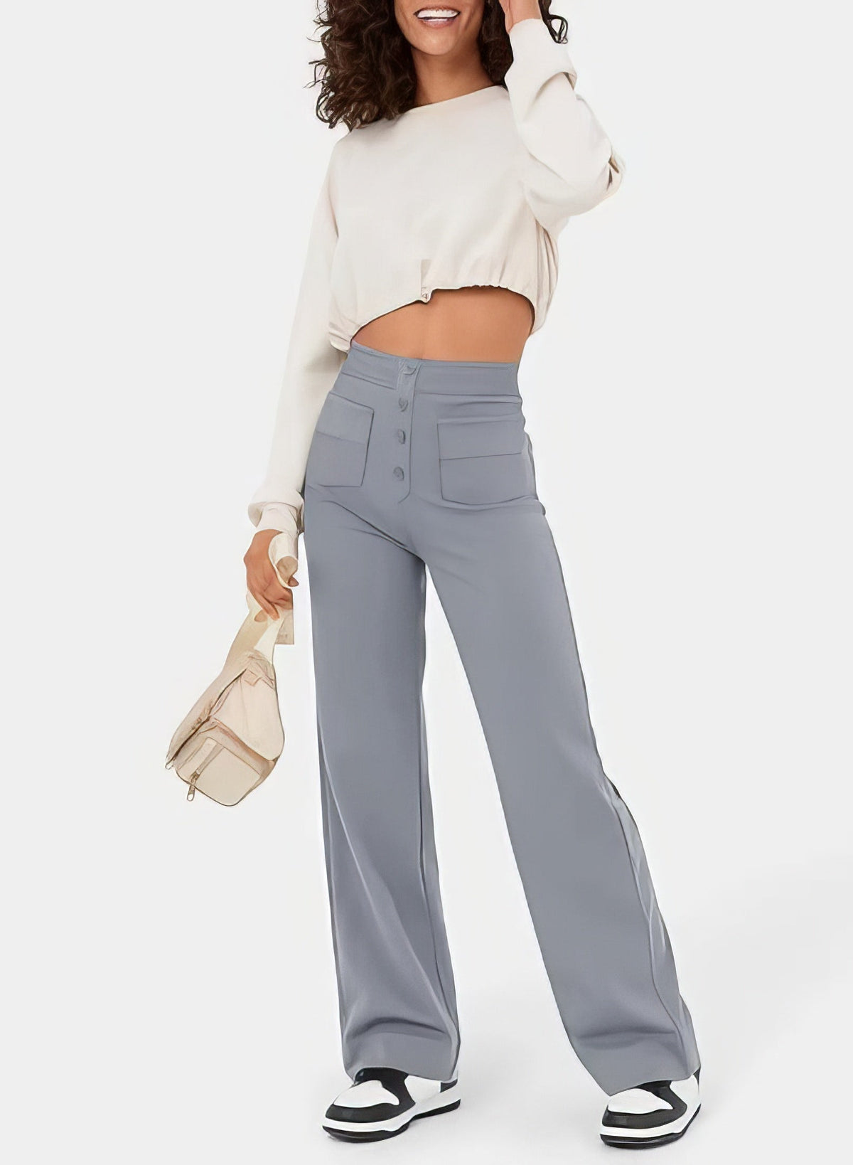 Women's High-Waisted Trousers