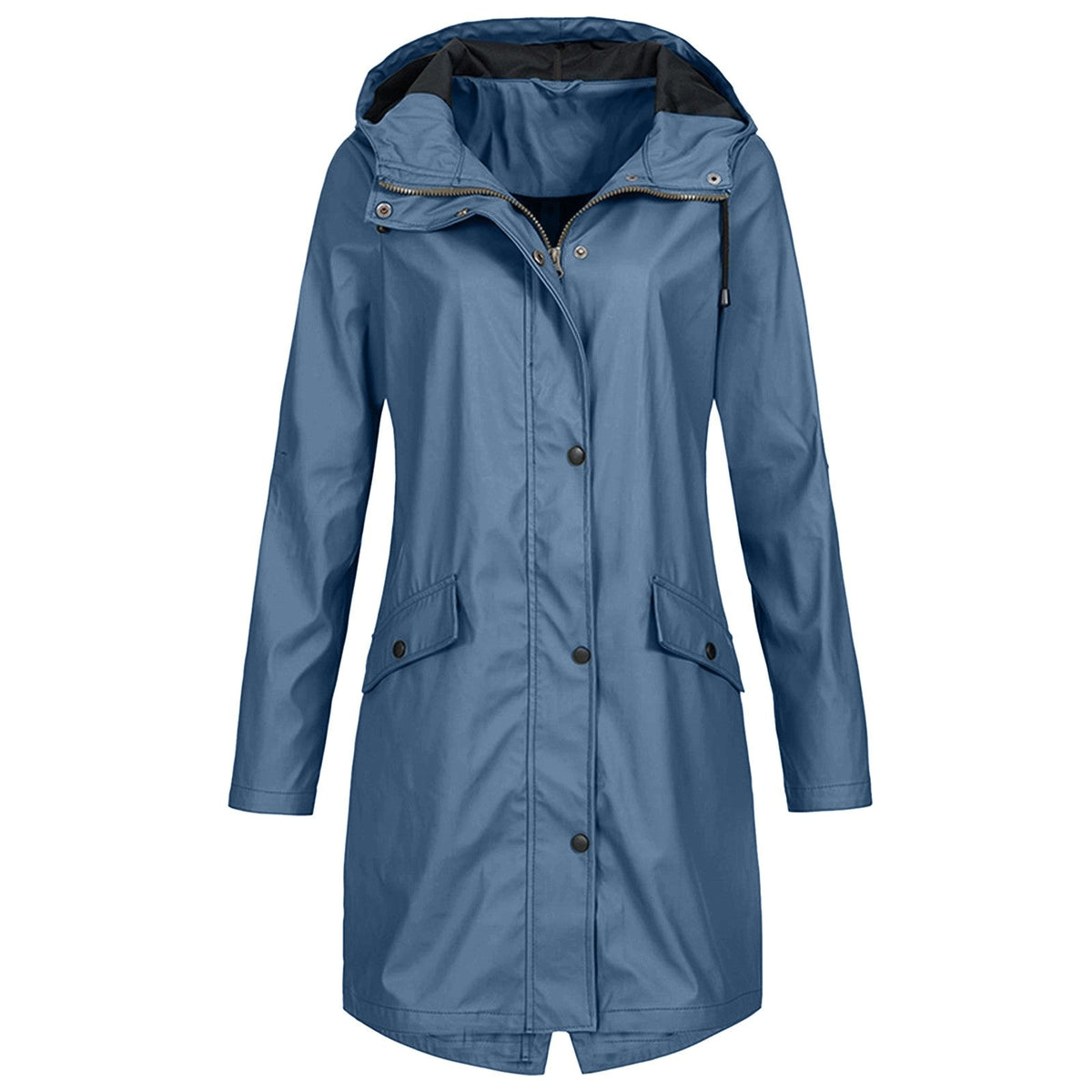 Women's Hooded Mid-Length Coat