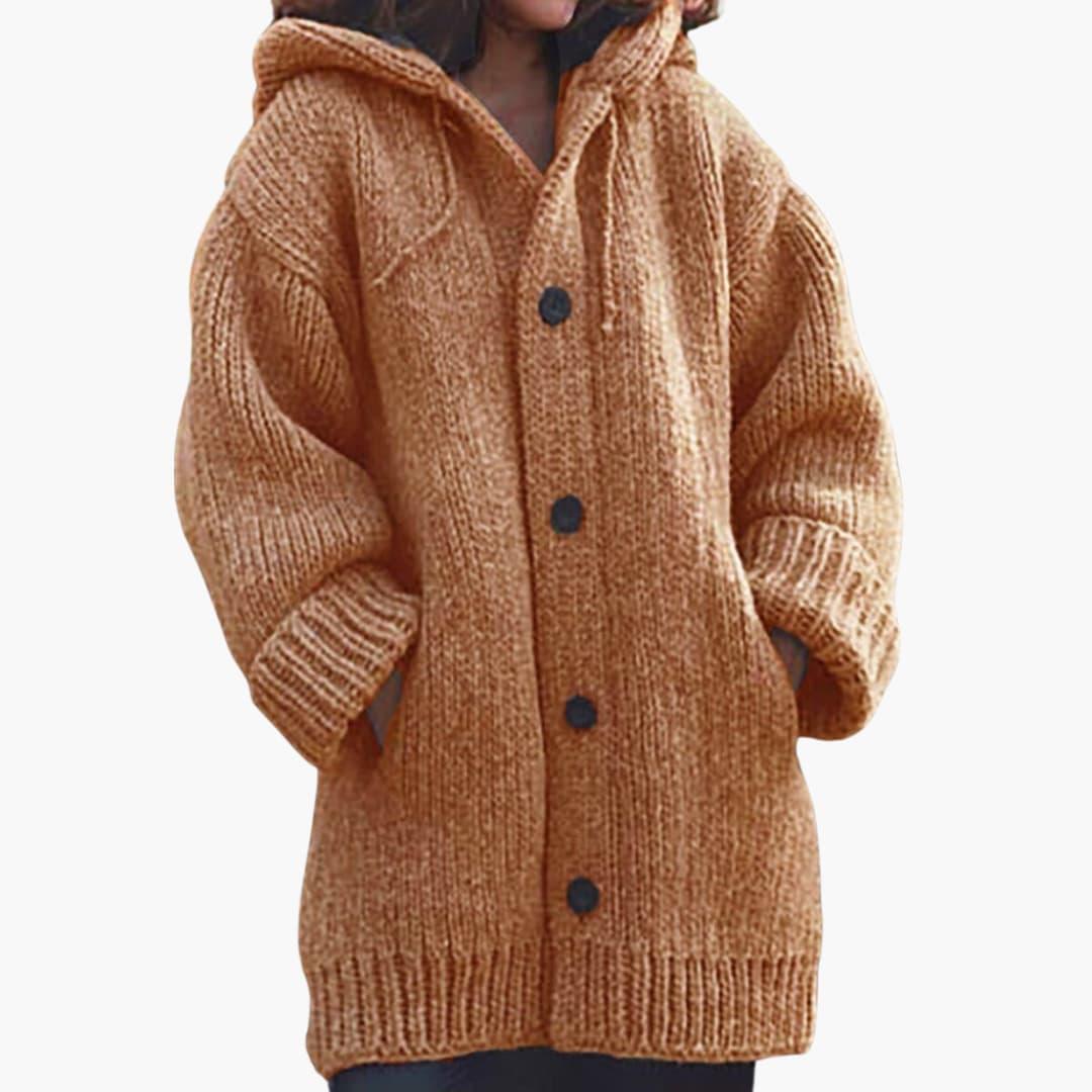 Women's Long Hooded Cardigan