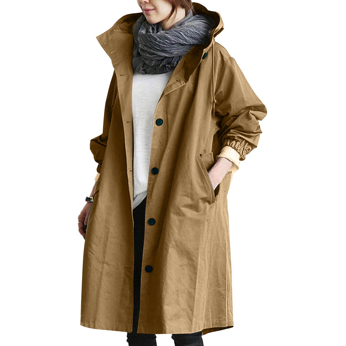 Women's Long Hooded Coat