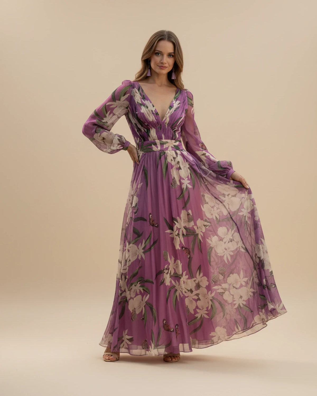 Women's Long Sleeve Summer Maxi Dress