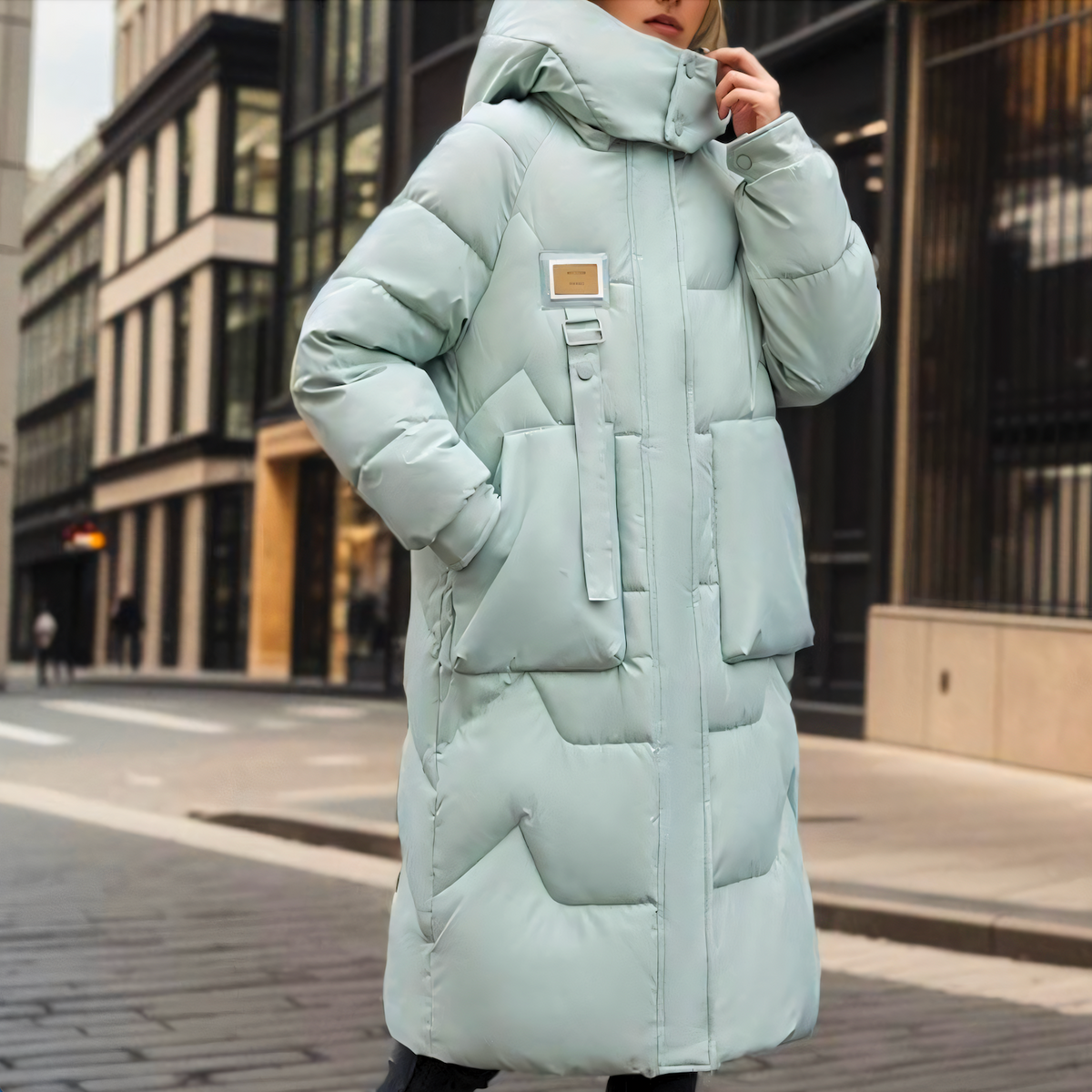 Women's Oversized Long Quilted Coat