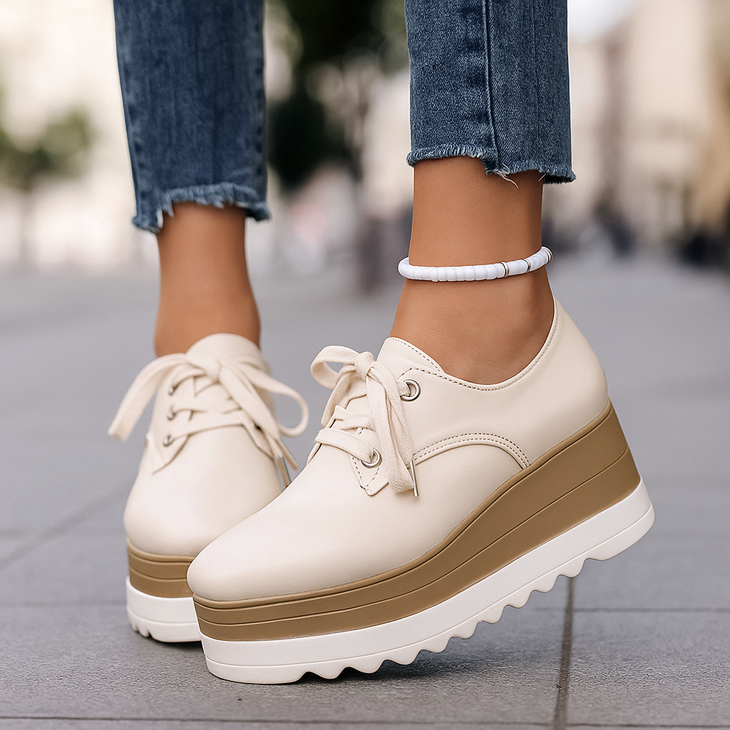 Women's Platform Lace-Up Shoes
