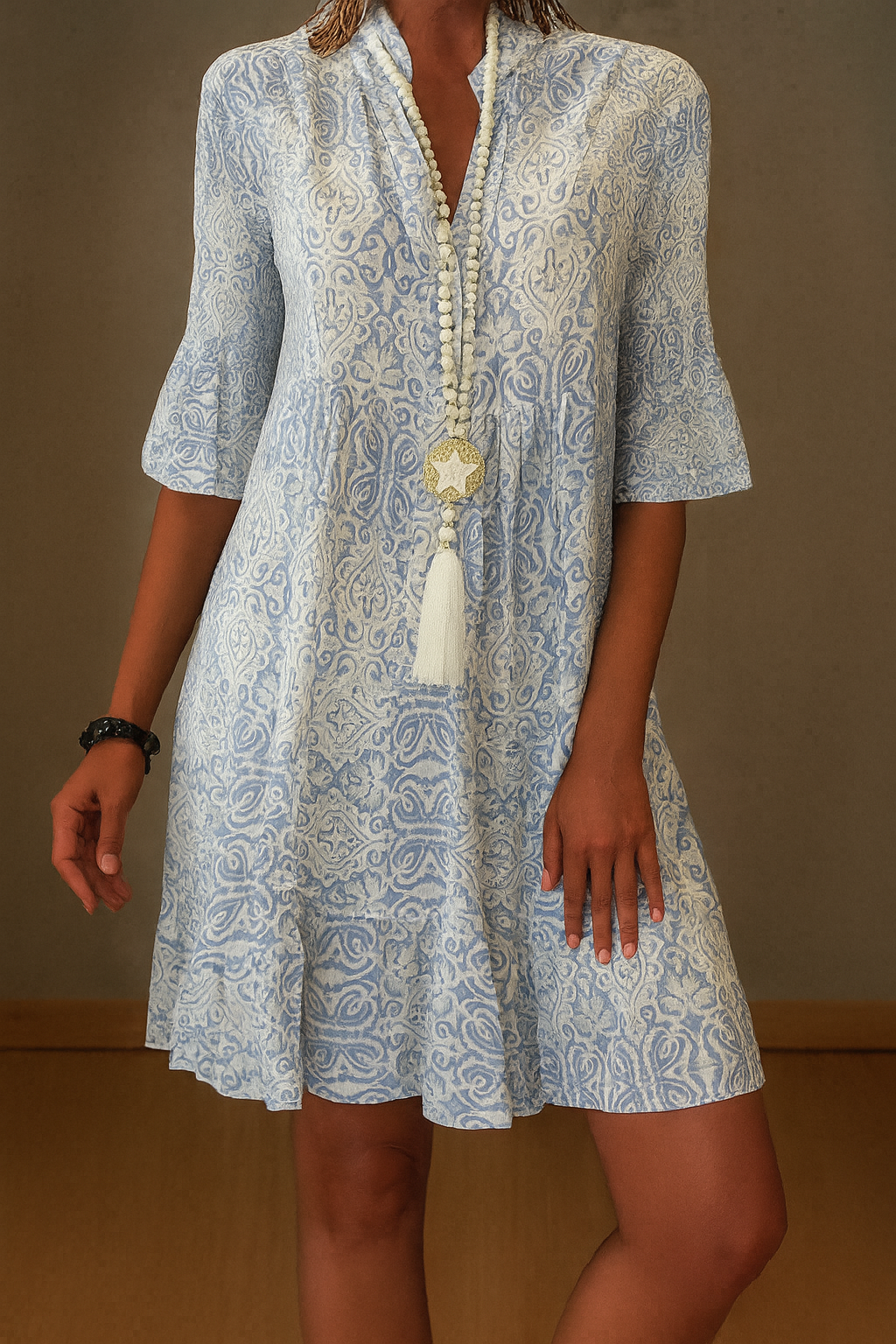 Women's Printed Midi Sundress
