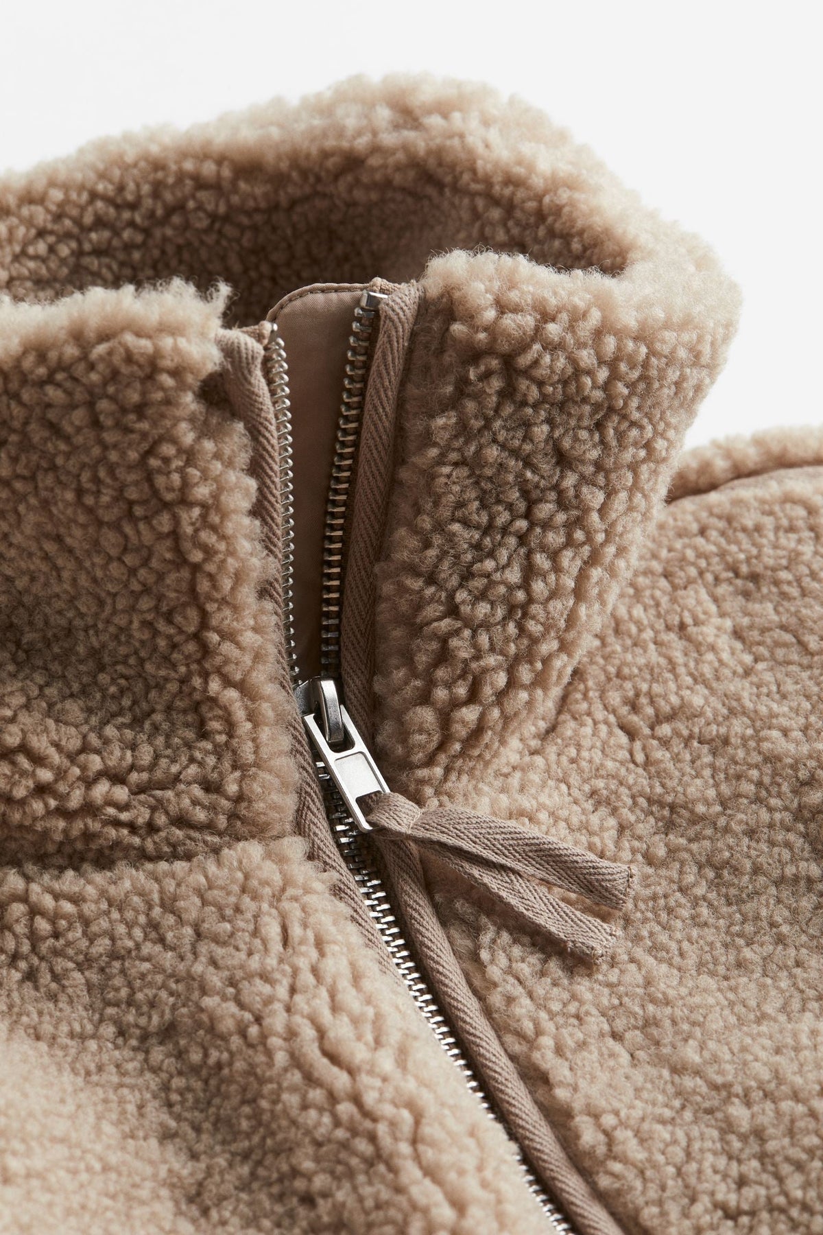 Women's Relaxed Fit Teddy Zip-Up Jacket