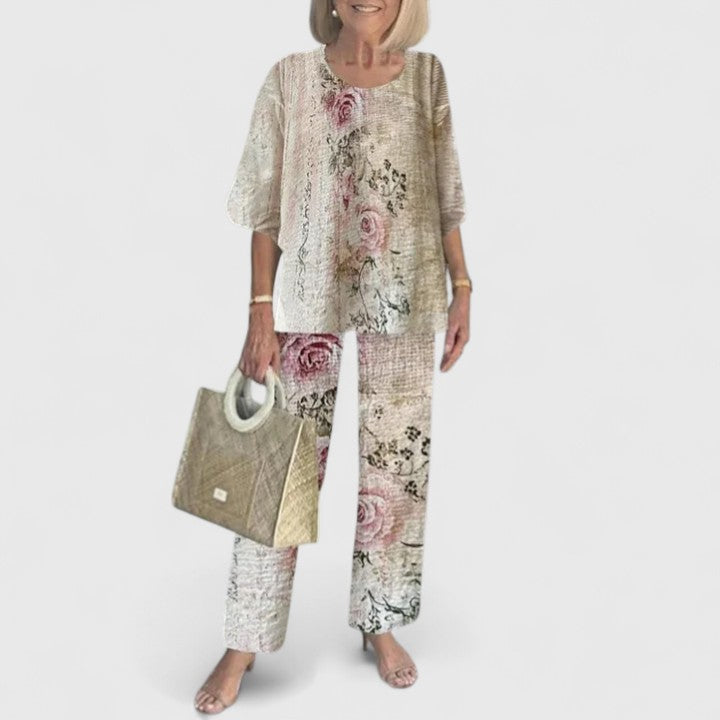 Women's Relaxed Fit Two-Piece Pant Set