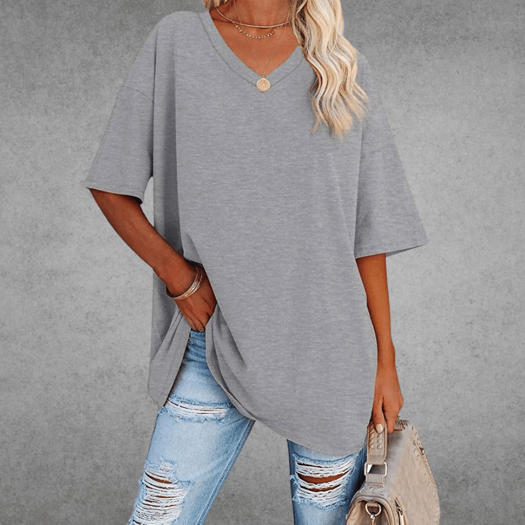 Women's Round Neck 3/4 Sleeve T-Shirt