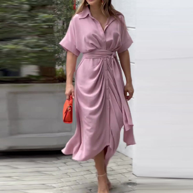 Women's Tie-Waist Midi Dress