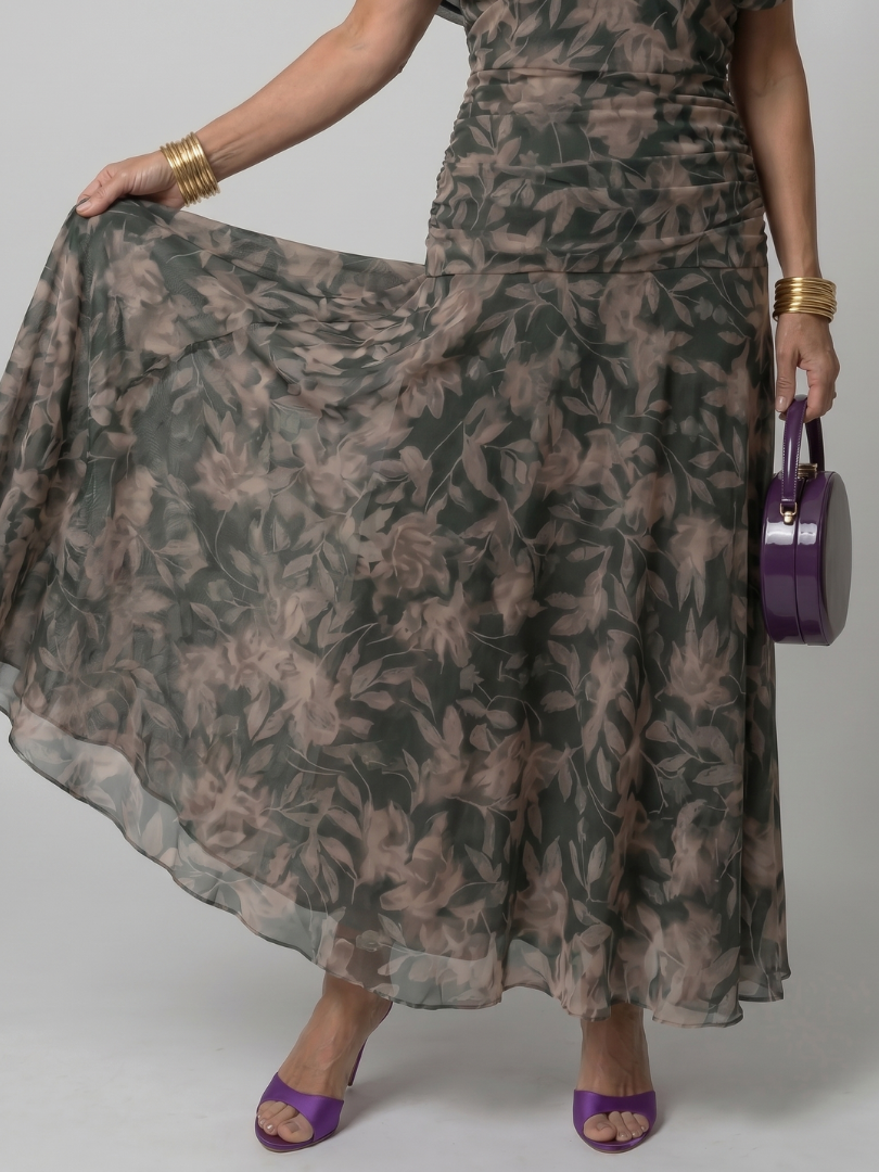 Women's V-Neck Wrap Maxi Dress