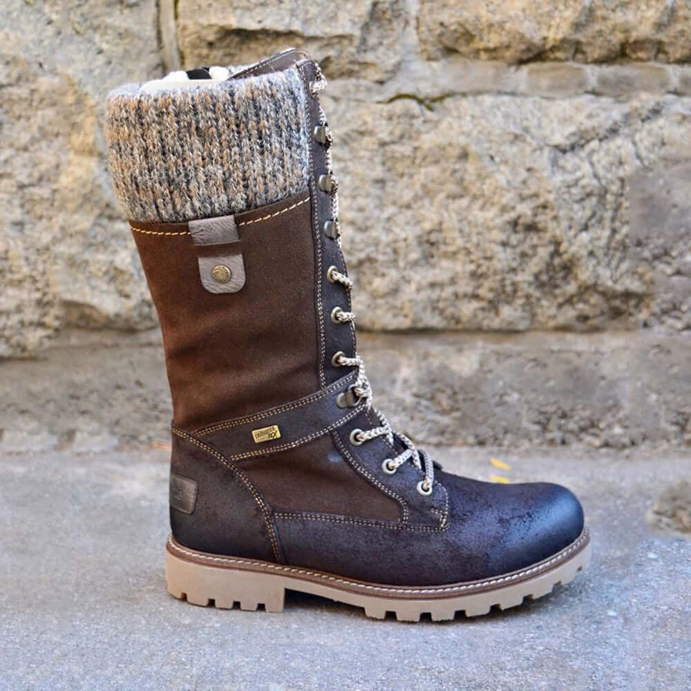 Women's Waterproof Winter Boots with Non-Slip Sole for Cold Weather Adventures