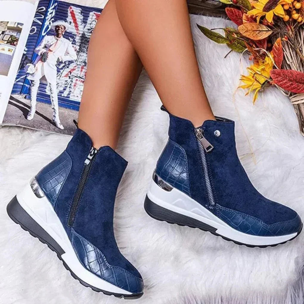 Women's Waterproof Zipped Ankle Boots