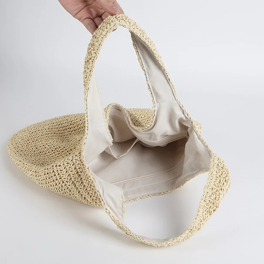 Women's Woven Rattan Bag