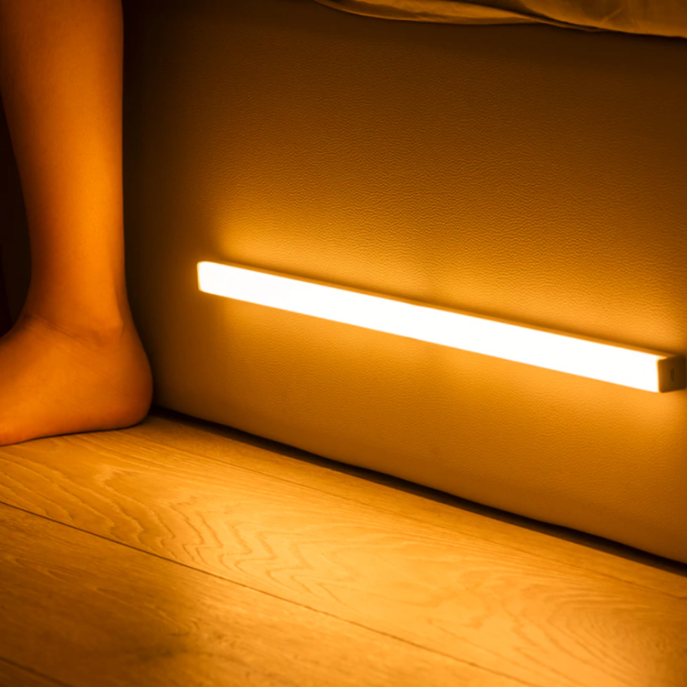 Wooden LED Bed Sensor Night Light