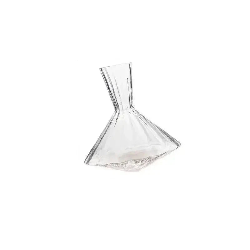 1.5L Rotating Crystal Carafe - 360° Rotating Decanter for Wine, Whiskey, and Champagne