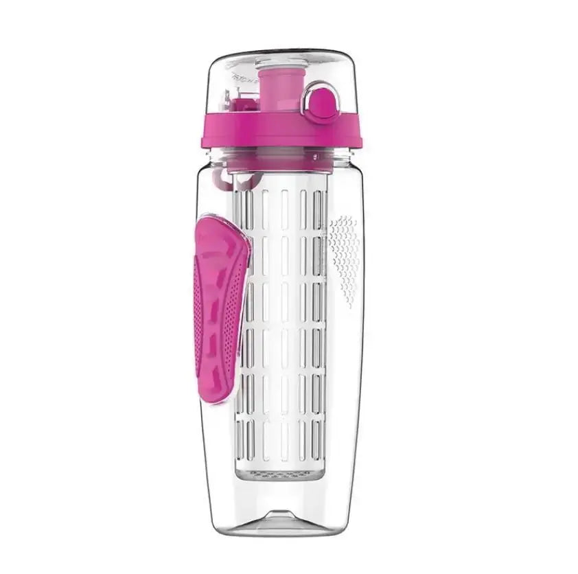 1 Litre Water Bottle with Fruit Infuser and Time Tracker