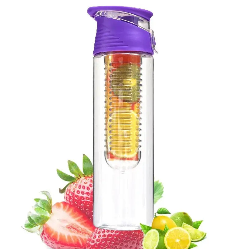 1 Litre Water Bottle with Fruit Infuser and Time Tracker