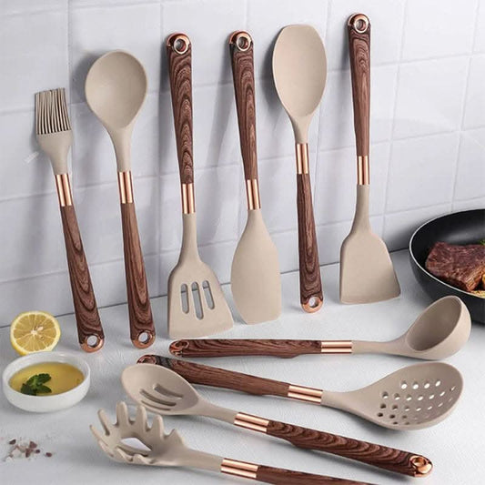 10-Piece Silicone Kitchen Utensil Set