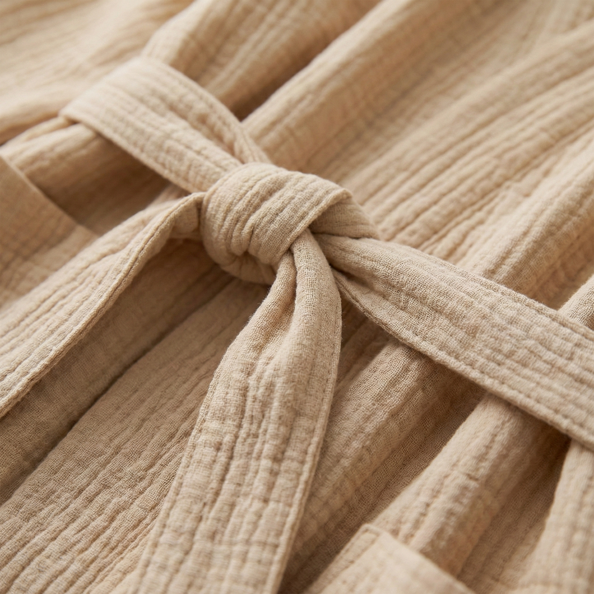 100% Cotton Muslin All-Season Bathrobe
