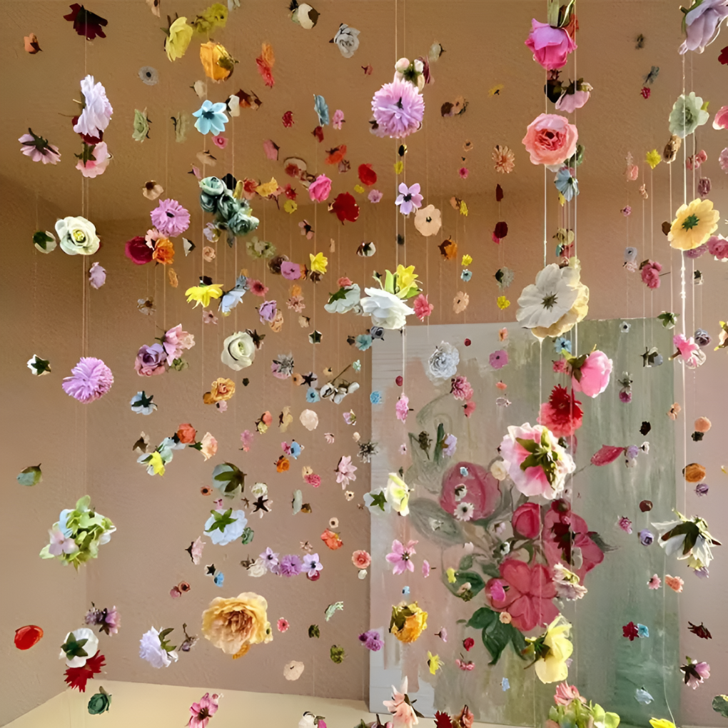 100-Piece Artificial Flower Garland