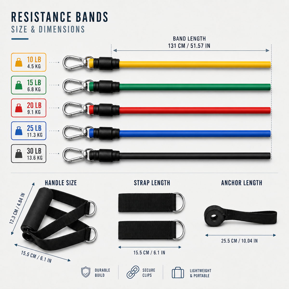 11-Piece Resistance Band Set