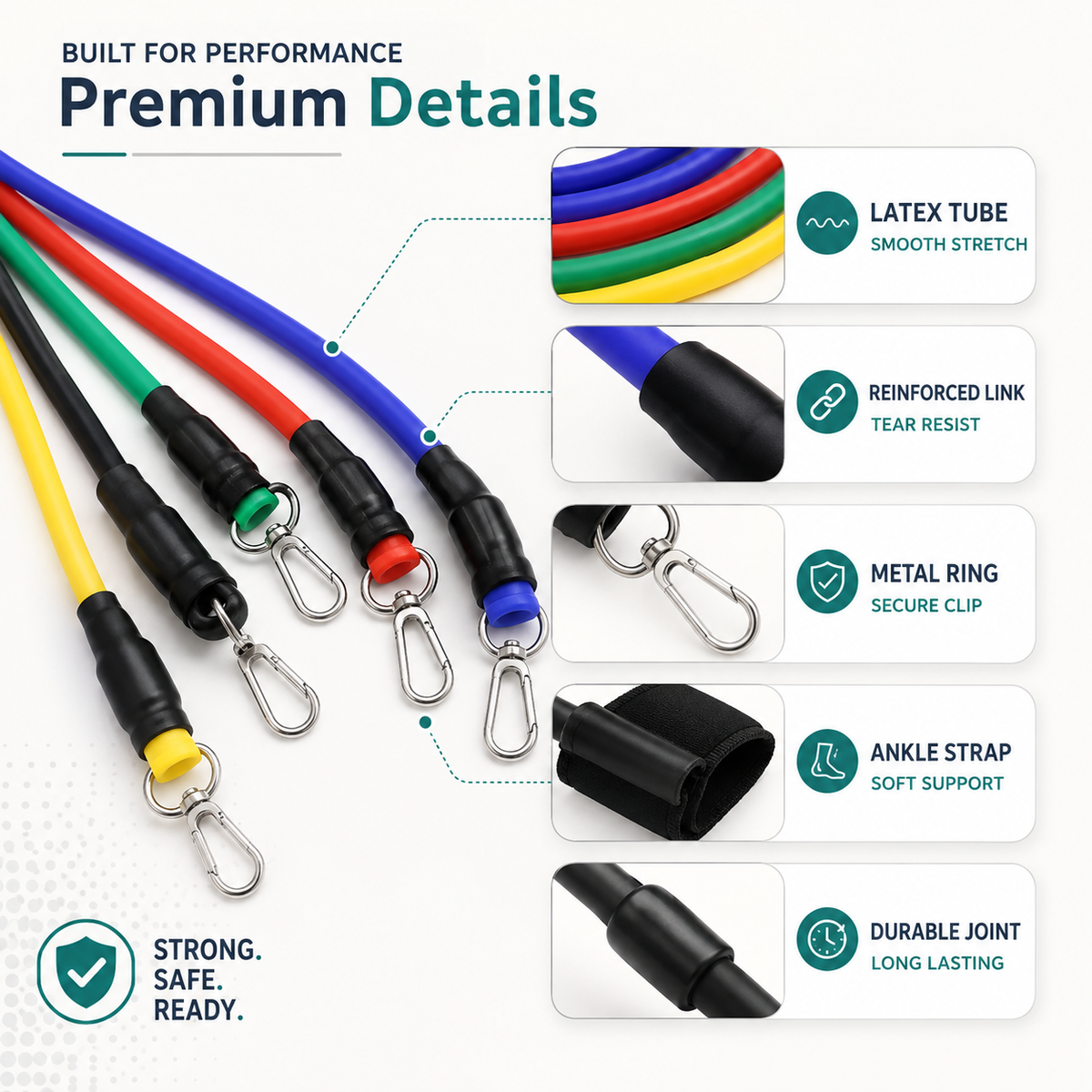 11-Piece Resistance Band Set