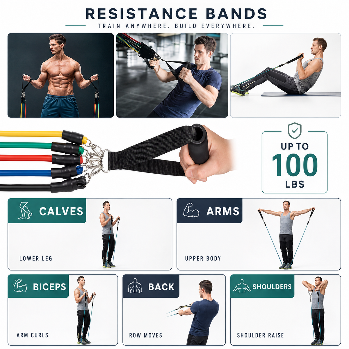 11-Piece Resistance Band Set