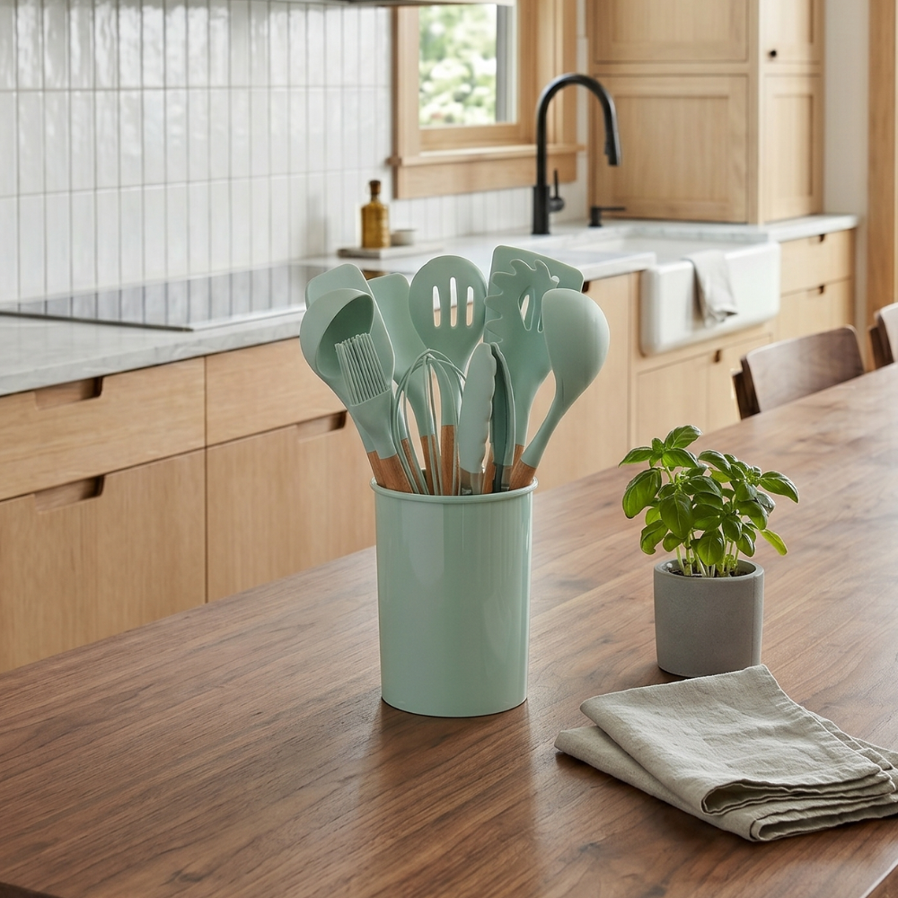12-Piece Heat-Resistant Silicone Kitchen Utensil Set