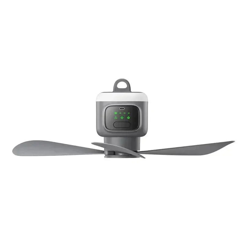 12000 MAh Portable Ceiling and Camping Fan – Outdoor Air Circulator and Cooling Fan for Tents