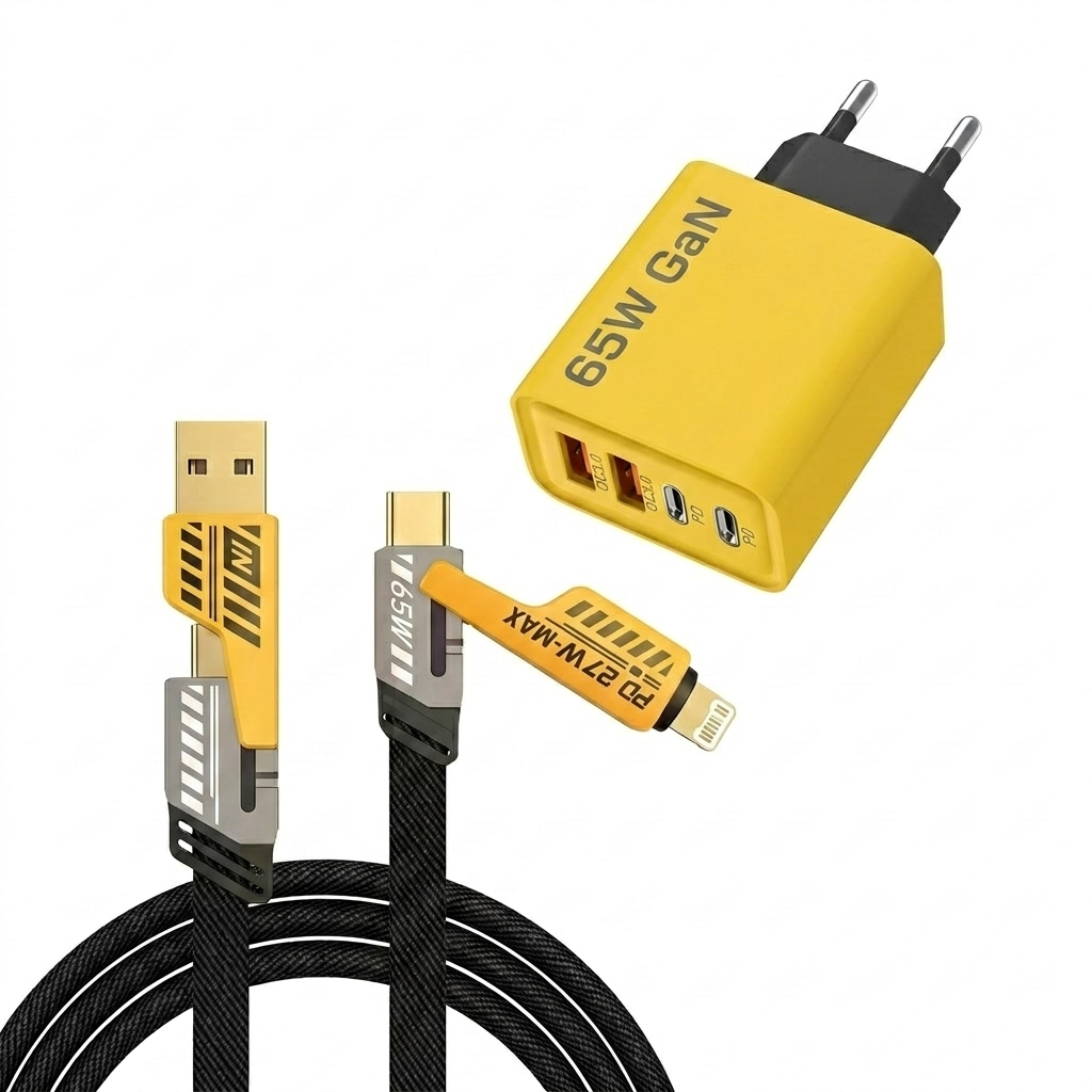 120W 4-Port USB Fast Charger