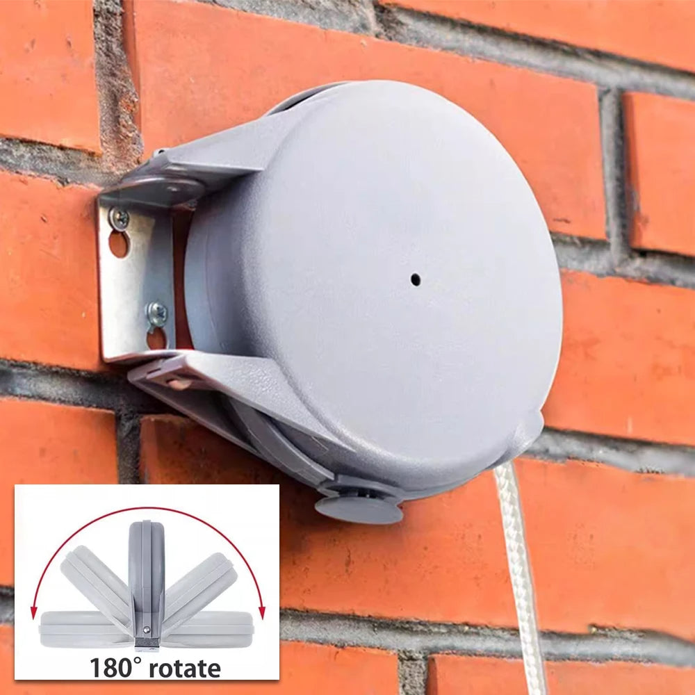 12M Retractable Outdoor Clothesline – Heavy Duty, Adjustable Length, Easy to Install