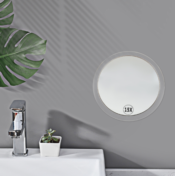 15X Magnification Suction Cup Makeup Mirror