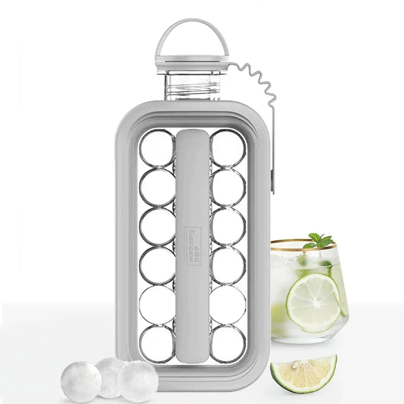 17-Grid Spherical Ice Cube Maker Bottle