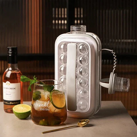 17-Grid Spherical Ice Cube Maker Bottle