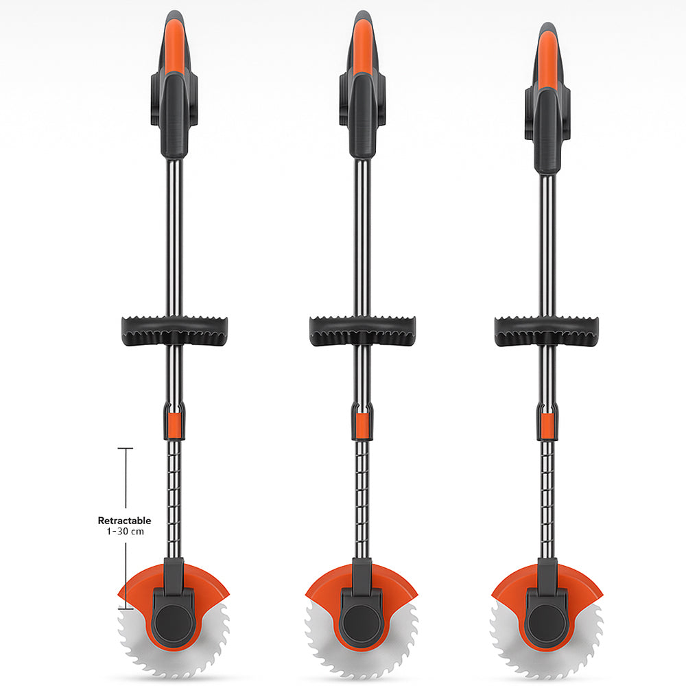 180W Grass Trimmer & Weed Remover with Telescopic Handle & Battery