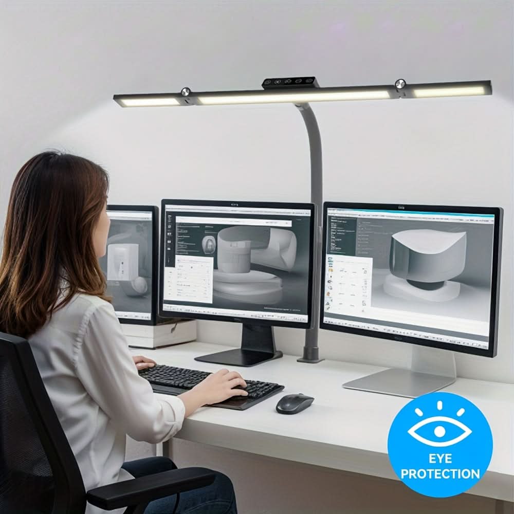 18W LED Desk Lamp with Adjustable Gooseneck for Wide Area Coverage