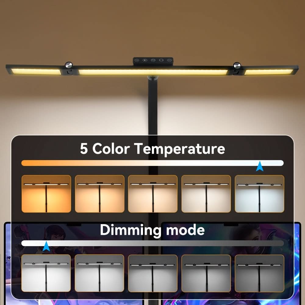 18W LED Desk Lamp with Adjustable Gooseneck for Wide Area Coverage