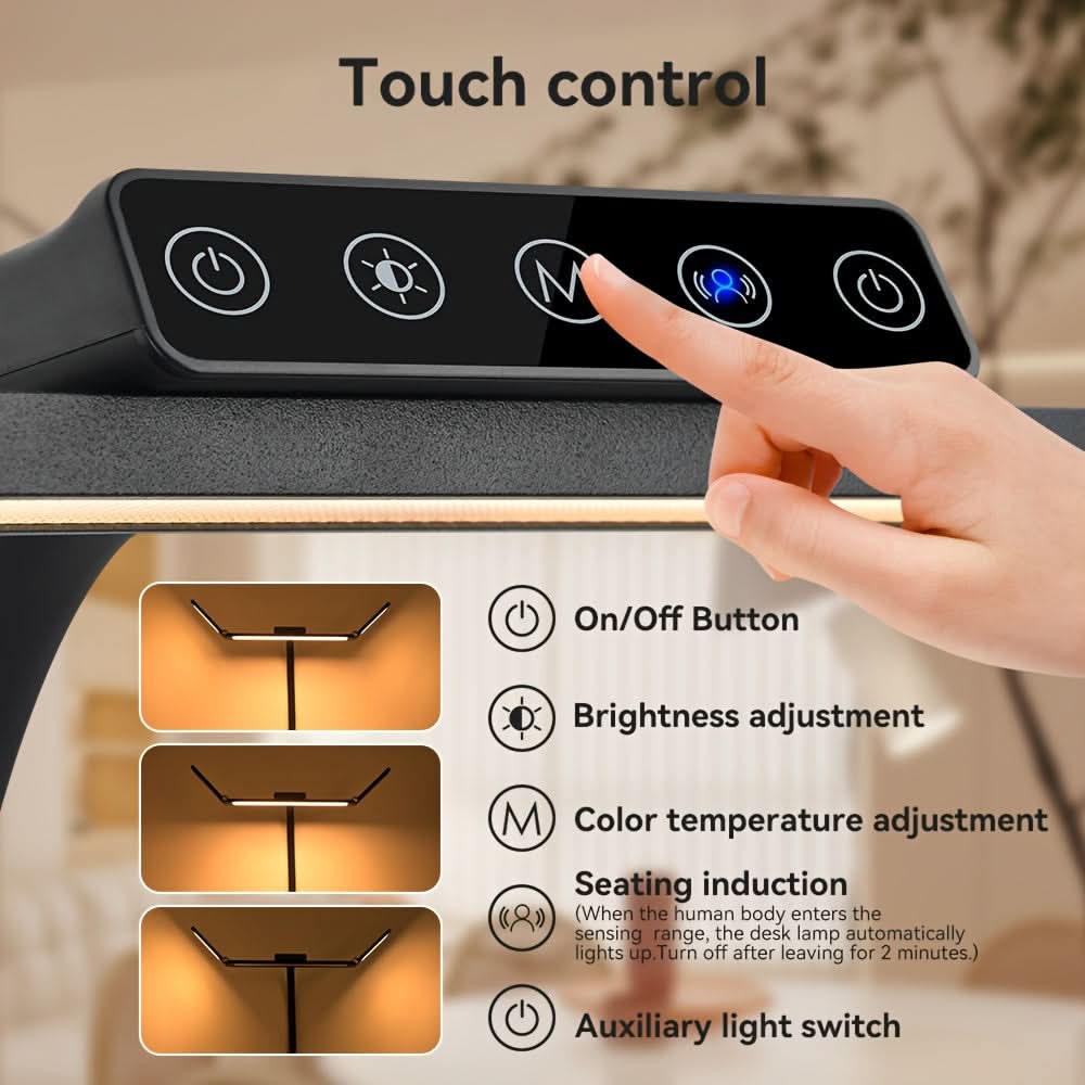 18W LED Desk Lamp with Adjustable Gooseneck for Wide Area Coverage