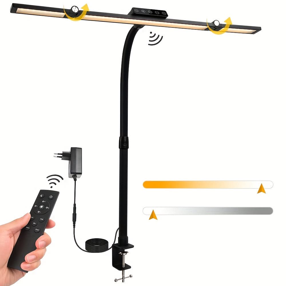 18W LED Desk Lamp with Adjustable Gooseneck for Wide Area Coverage