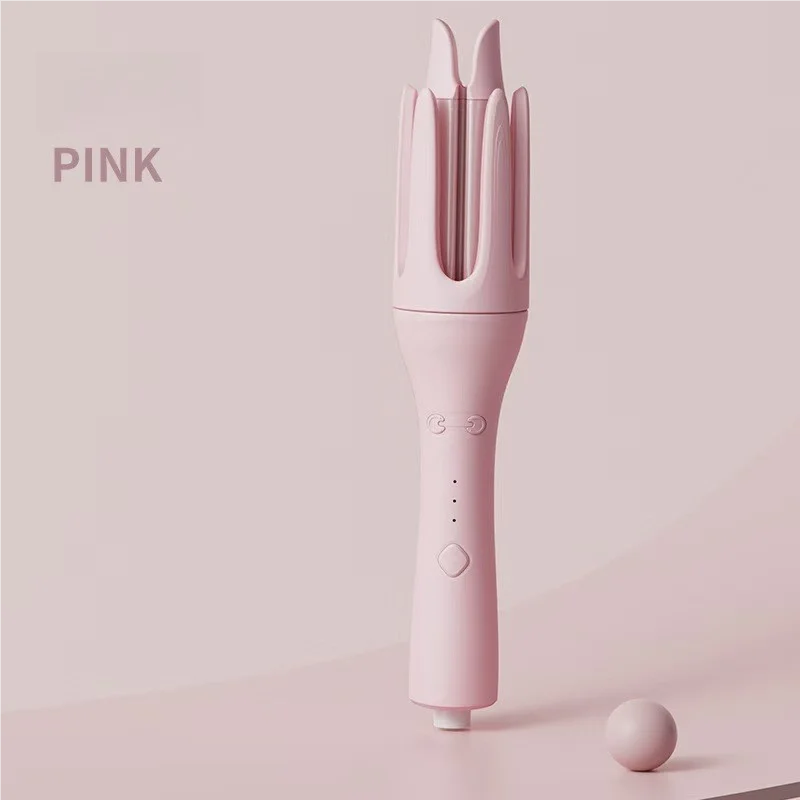2-In-1 Rotating Hair Curler & Straightener | Tourmaline Ceramic | 3.1 cm Diameter