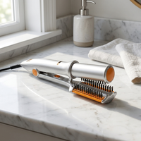 2-In-1 Rotating Hairbrush - Styling & Straightening - Rechargeable Design