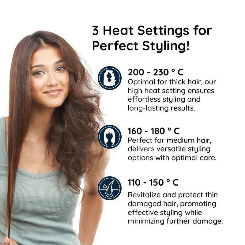 2-In-1 Rotating Hairbrush - Styling & Straightening - Rechargeable Design