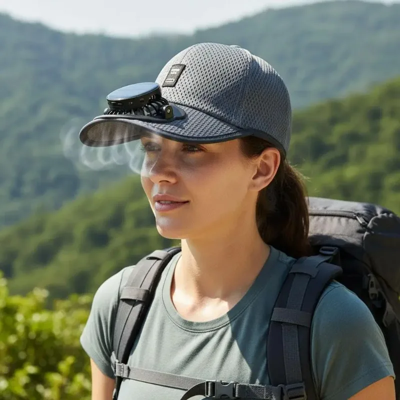 2-In-1 Stylish Fan and Outdoor Cap