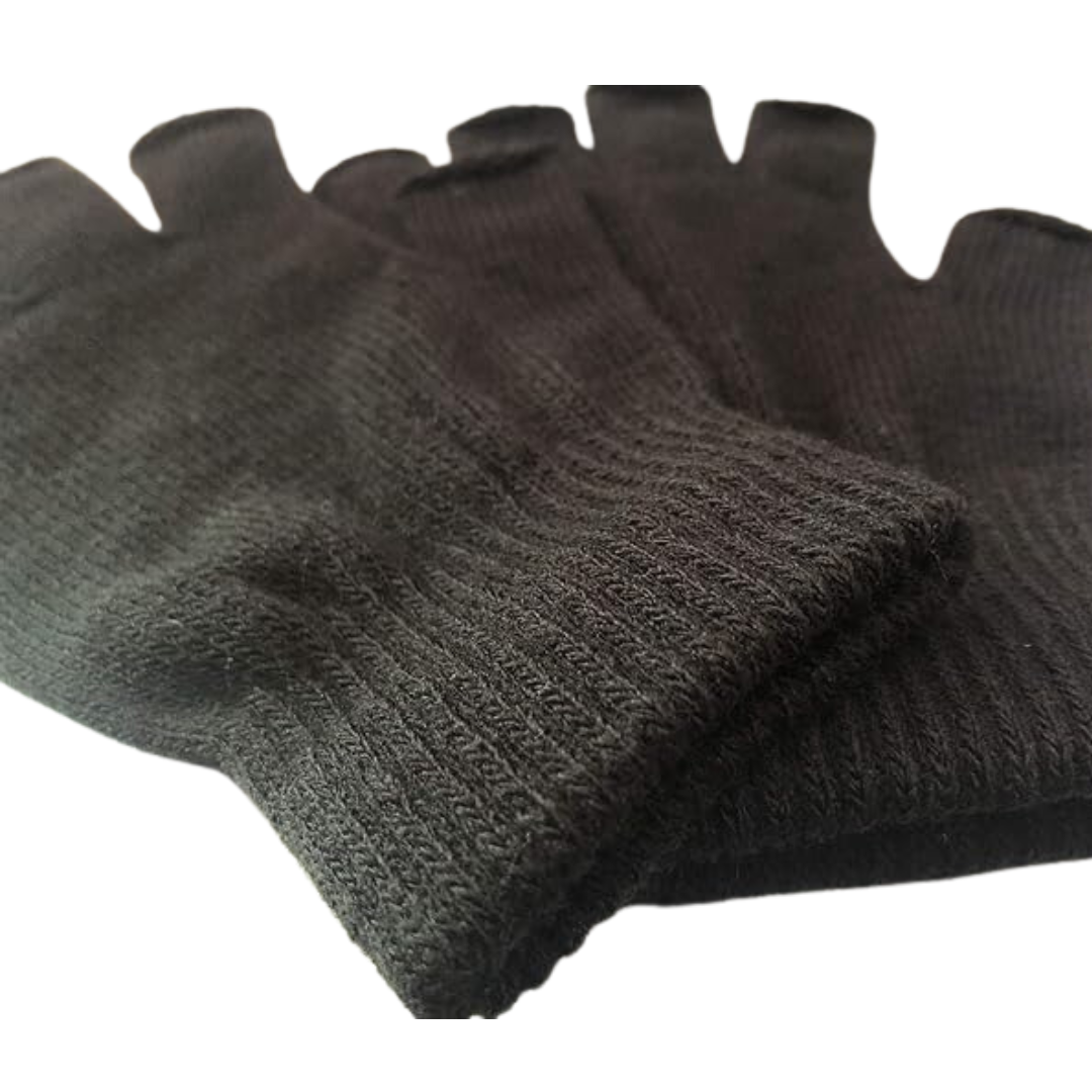 2-Pack Knitted Fingerless Winter Gloves