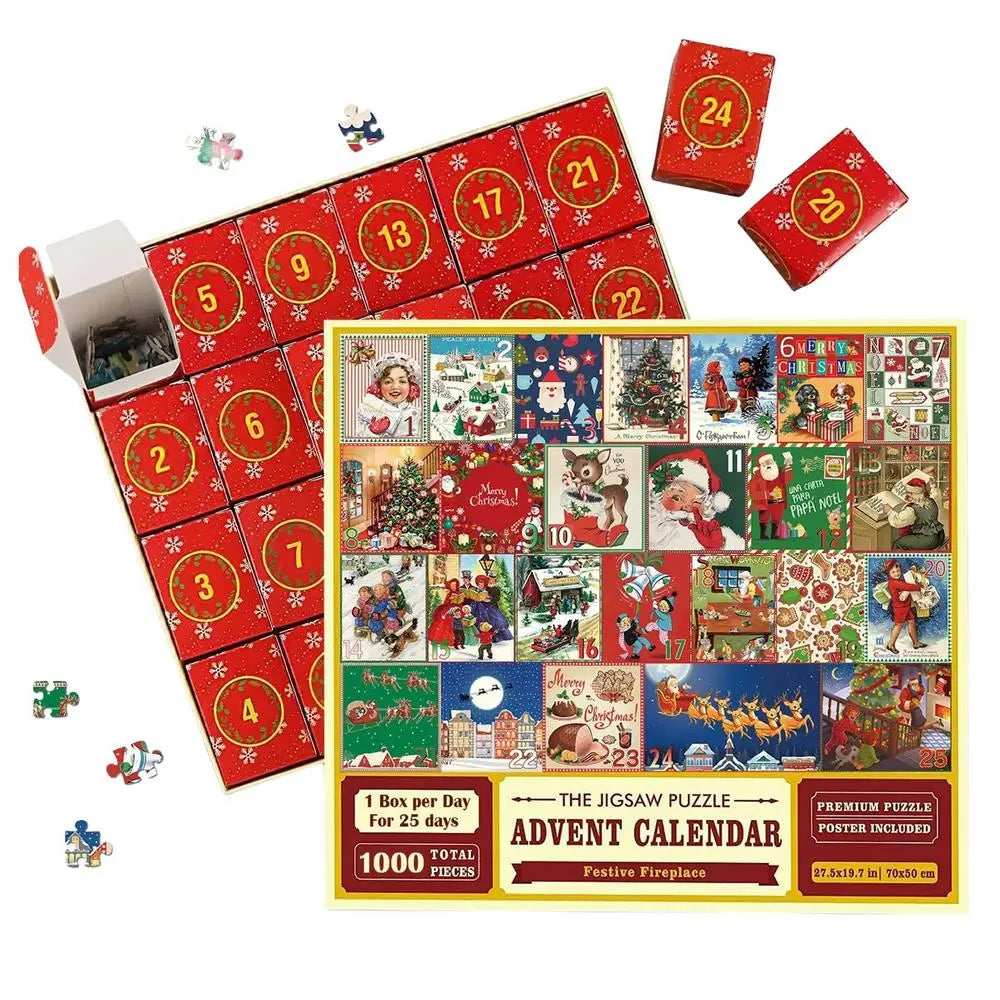24-Day Christmas Jigsaw Puzzle Advent Calendar