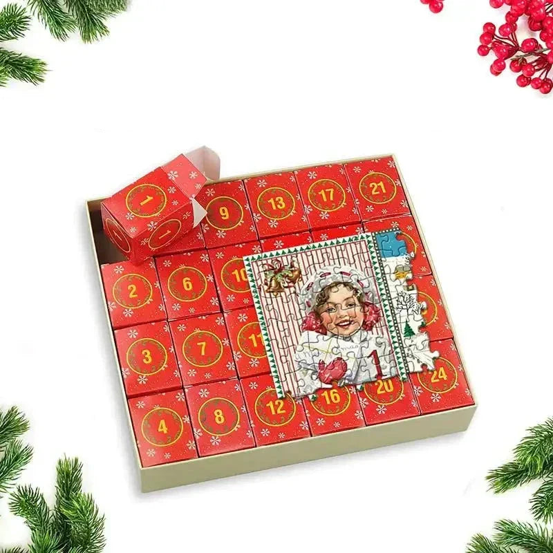 24-Day Christmas Jigsaw Puzzle Advent Calendar