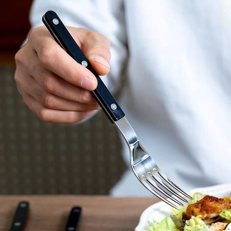 24-Piece Engraved Stainless Steel Cutlery Set