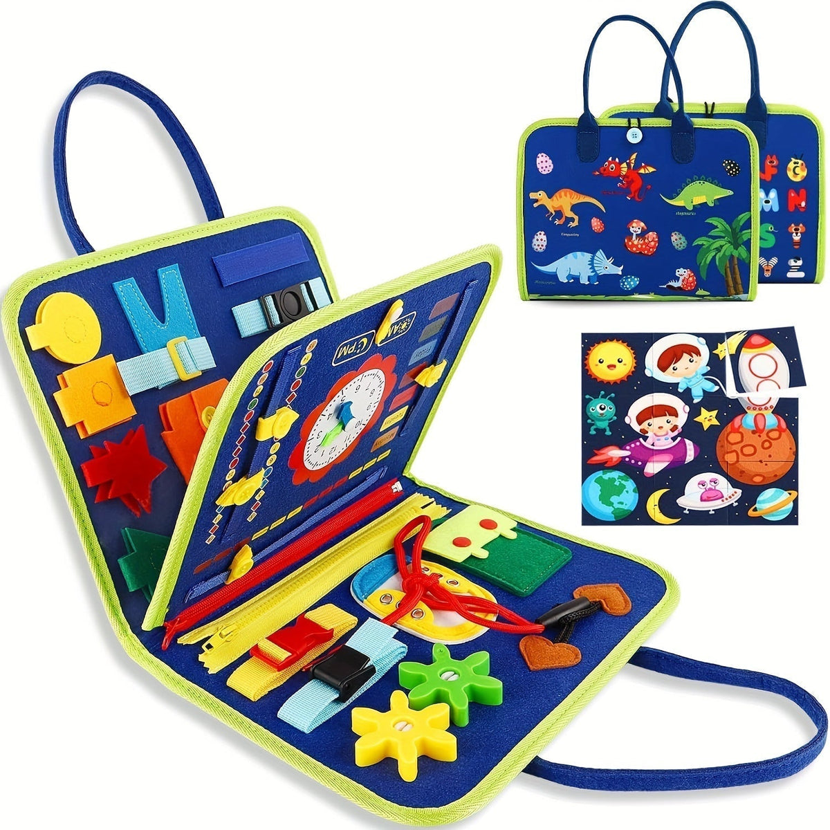 25-In-1 Busy Board - Educational Sensory Toy for Toddlers