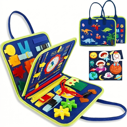 25-In-1 Sensory Busy Board