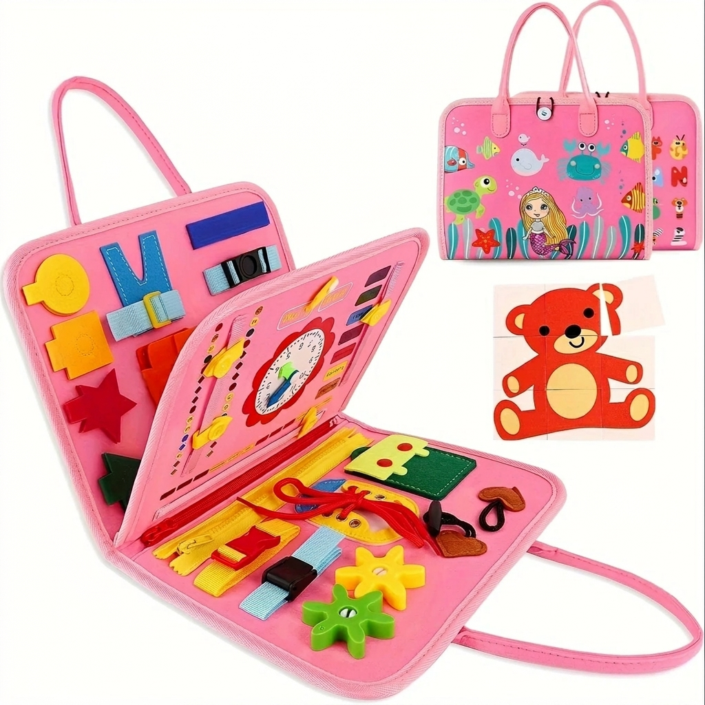 25-In-1 Sensory Busy Board