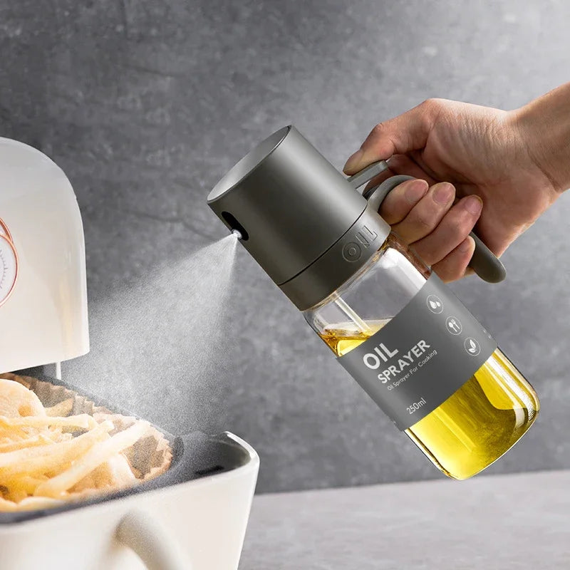250Ml High Borosilicate Glass Oil Spray Bottle for Healthy Cooking
